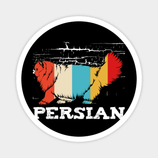 Persian Cat - Retro Style Cat Vintage Kitty Magnet